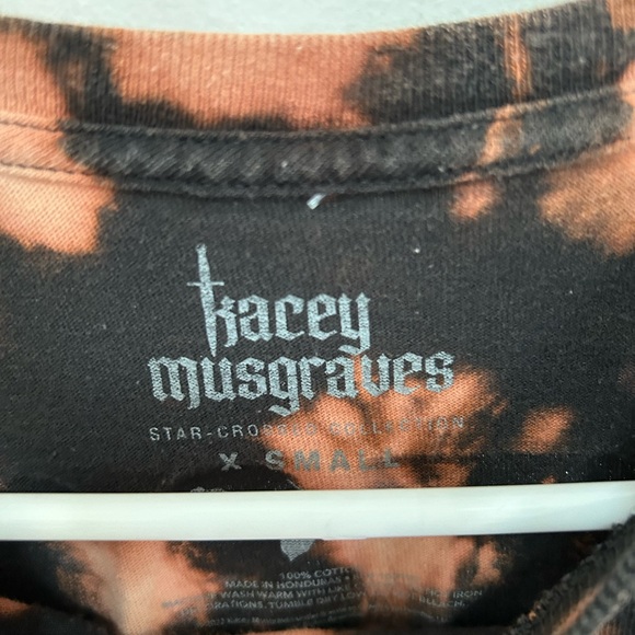 Kasey Musgraves Star Crossed Graphic T-Shirt Size XSmall Custom Acid Washed - Picture 4 of 6